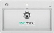 Мийка для кухні прямокутна BLANCO DALAGO 8 SILGRANIT врізна з клапаном-автоматом білий 516633