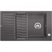 Мойка для кухни прямоугольная BLANCO ELON XL 8 S врезная  искусственный гранит  темная скала 524861