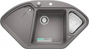 Мийка для кухні Blanco DELTA II-F SILGRANIT клапан-автомат алюметаллик 523672