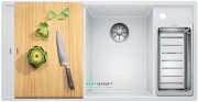 Мийка для кухні прямокутна BLANCO Axia III 6 S-F SILGRANIT® біла 523486