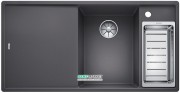 Мойка для кухни прямоугольная BLANCO Axia III 6 S-F SILGRANIT® темная скала 523490
