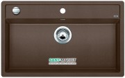 Мийка для кухні прямокутна BLANCO DALAGO 8 SILGRANIT врізна з клапаном-автоматом мускат 521854