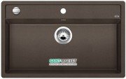 Мийка для кухні прямокутна BLANCO DALAGO 8 SILGRANIT врізна з клапаном-автоматом кава 516638