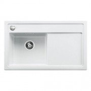 Мийка для кухні прямокутна Blanco ZENAR 45 S-F SILGRANIT клапан-автомат чаша зліва білий 523822