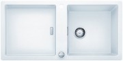 Мойка для кухни прямоугольная BLANCO Adon XL 6S SILGRANIT врезная  с клапаном-автоматом  белый 523608