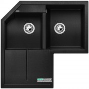 Мойка для кухни угловая BLANCO METRA 9 Е SILGRANIT врезная  антрацит 515576