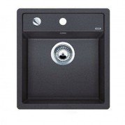 Мойка для кухни квадратная Blanco DALAGO 45-F SILGRANIT клапан-автомат  антрацит 517166