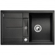 Мойка для кухни оборачиваемая прямоугольная Blanco METRA 45 S-F клапан-автомат  антрацит 519081