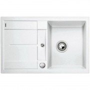 Мойка для кухни оборачиваемая прямоугольная Blanco METRA 45 S-F клапан-автомат  белый 519083