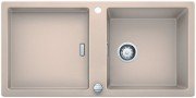 Мийка для кухні прямокутна BLANCO Adon XL 6S SILGRANIT врізна з клапаном-автоматом шампань 523610