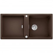 Мойка для кухни прямоугольная BLANCO Adon XL 6S SILGRANIT врезная  с клапаном-автоматом  кофе 523613
