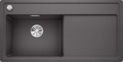 Мойка для кухни прямоугольная Blanco Zenar XL 6 S-F SILGRANIT клапан-автомат  чаша слева  антрацит 523909