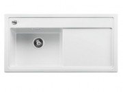 Мийка для кухні прямокутна Blanco Zenar XL 6 S-F SILGRANIT клапан-автомат чаша зліва білий 523912