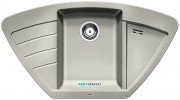 Мийка для кухні кутова BLANCO ZIA 9 E SILGRANIT трапециевидная врізна перловий 520642