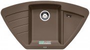 Мойка для кухни угловая BLANCO ZIA 9 E SILGRANIT трапециевидная  врезная  мускат 521978
