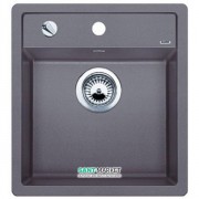 Мийка для кухні квадратна Blanco DALAGO 45-F SILGRANIT клапан-автомат темна скеля 518847