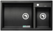 Мийка для кухні прямокутна BLANCO METRA 9 SILGRANIT врізна чаша зліва антрацит 513273