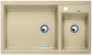 Мийка для кухні прямокутна BLANCO METRA 9 SILGRANIT врізна чаша зліва шампань 513946