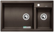 Мойка для кухни прямоугольная BLANCO METRA 9 SILGRANIT  врезная  чаша слева  кофе 515050