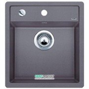 Мийка для кухні квадратна Blanco DALAGO 45-F SILGRANIT клапан-автомат темна скеля 518847