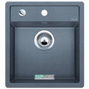 Мийка для кухні квадратна Blanco DALAGO 45-F SILGRANIT клапан-автомат алюметаллик 517167