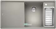 Мийка для кухні прямокутна BLANCO Axia III 6S SILGRANIT врізна з клапаном-автоматом перловий 523476