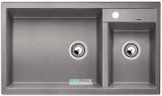 Мийка для кухні прямокутна BLANCO METRA 9 SILGRANIT врізна чаша зліва алюметаллик 513268