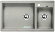 Мийка для кухні прямокутна BLANCO METRA 9 SILGRANIT врізна чаша зліва перловий 520586