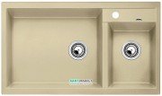 Мойка для кухни прямоугольная BLANCO METRA 9 SILGRANIT  врезная  чаша слева  шампань 513946