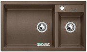 Мийка для кухні прямокутна BLANCO METRA 9 SILGRANIT врізна чаша зліва мускат 521900