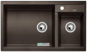 Мийка для кухні прямокутна BLANCO METRA 9 SILGRANIT врізна чаша зліва кави 515050