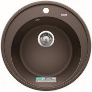 Мойка для кухни круглая Blanco RIONA 45 врезная  искусственный гранит  кофе 521401