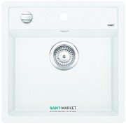Мойка для кухни квадратная Blanco DALAGO 5-F искусственный гранит  белый 518532