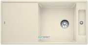 Мойка для кухни прямоугольная BLANCO Axia III XL 6S SILGRANIT врезная  с клапаном-автоматом  жасмин 523515