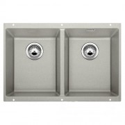 Мийка для кухні прямокутна BLANCO SUBLINE 350/350-U SILGRANIT під стільницю перловий 523577