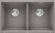 Мийка для кухні прямокутна BLANCO SUBLINE 350/350-U SILGRANIT під стільницю сірий беж 523581
