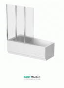 Шторка для асиметричної ванни Kolo Split 120х150 левосторонняя GPNA12222003L