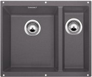 Мийка для кухні прямокутна BLANCO SUBLINE 340/160-U SILGRANIT під стільницю чаша зліва темна скеля 523549