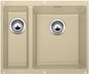 Мойка для кухни прямоугольная BLANCO SUBLINE 340/160-U SILGRANIT под столешницу  чаша справа  шампань 523564