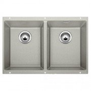 Мойка для кухни прямоугольная BLANCO SUBLINE 350/350-U SILGRANIT под столешницу  жемчужный 523577