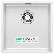 Мойка для кухни квадратная BLANCO SUBLINE 400-F SILGRANIT  белый 523497