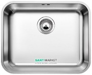 Мийка для кухні прямокутна Blanco Supra 500-U нержавіюча сталь полірована 518205