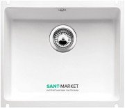 Мийка для кухні прямокутна BLANCO SUBLINE 500-U кераміка PuraPlus під стільницю глянсовий білий 523733