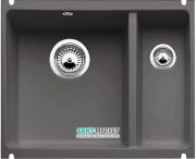 Мойка для кухни прямоугольная BLANCO SUBLINE 350/150-U керамика PuraPlus  под столешницу  базальт 523746