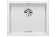 Мийка для кухні прямокутна Blanco SUBLINE 500-U SILGRANIT штучний граніт білий 523436
