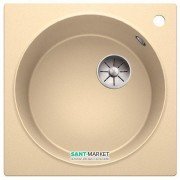 Мийка для кухні квадратна BLANCO Artago 6 врізна з відвідної арматурою InFino® шампань 521 763