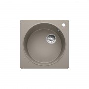 Мийка для кухні квадратна BLANCO Artago 6 врізна з відвідної арматурою InFino® сірий беж +521764