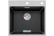 Мийка для кухні прямокутна Blanco SUBLINE 500-IF / A штучний граніт сталевий кант клапан-автомат антрацит 524111