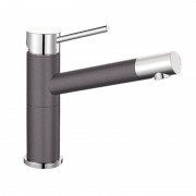 Смеситель для кухни Blanco Alta Compact однорычажный  хром/темная скала 518810
