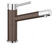 Смеситель для кухни Blanco Alta Compact однорычажный  хром/кофе 515324